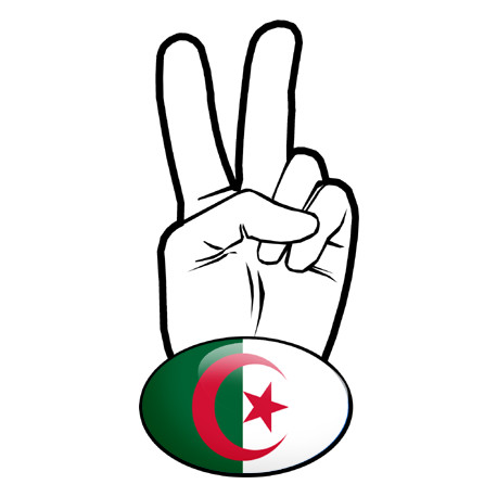 Autocollants : salut de motard algerien