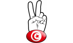 Autocollants : salut de motard tunisien