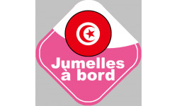 Autocollants : bebe a bord jumelle d'origine Tunisienne