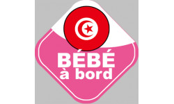 Autocollants : bebe a bord Tunisienne