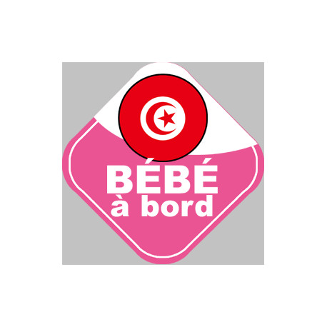 Autocollants : bebe a bord Tunisienne