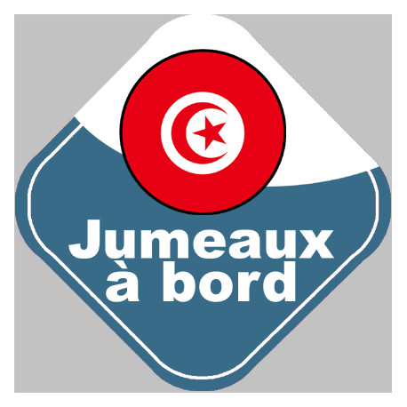 Autocollants : jumeaux a bord Tunisiens