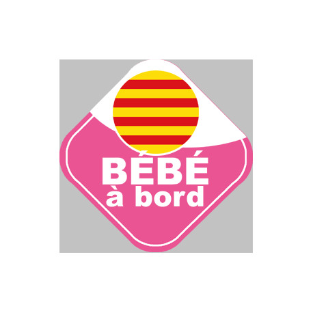 Stickers Autocollant Bebe A Bord Fille Catalane