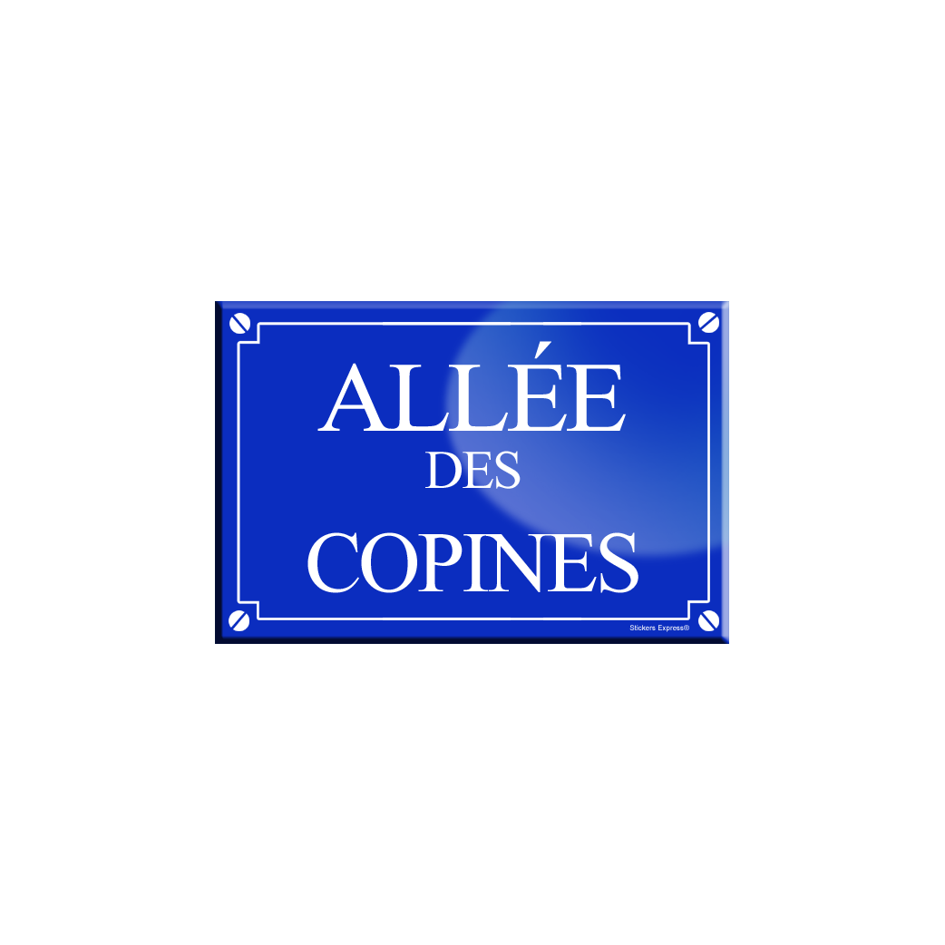 Allée des copines (20x13,2cm) - sticker/autocollant