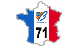 sticker / autocollant FRANCE 71