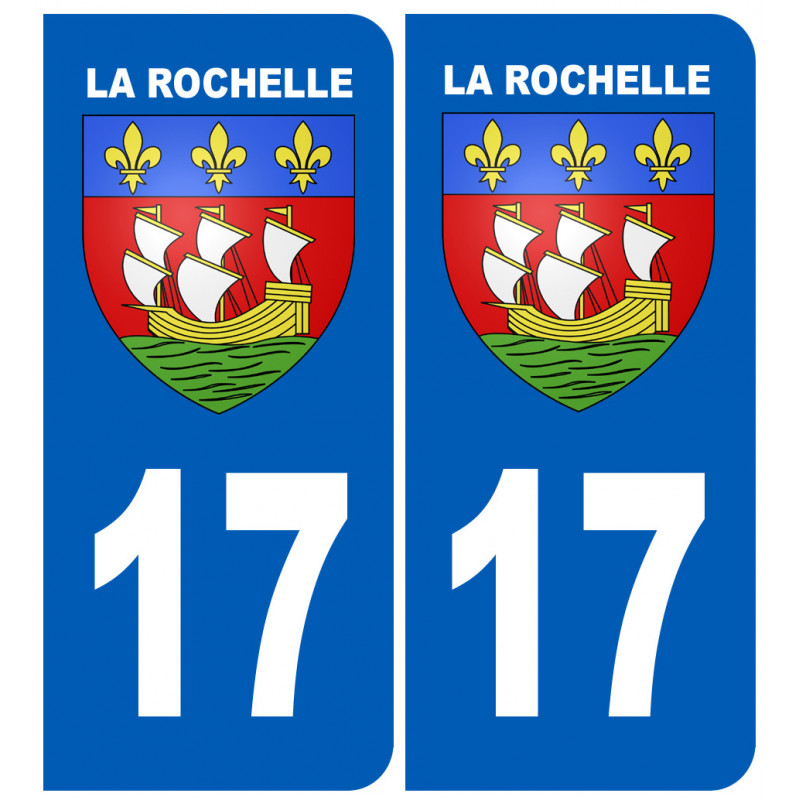 autocollant 15x4 cm La Rochelle Sticker 