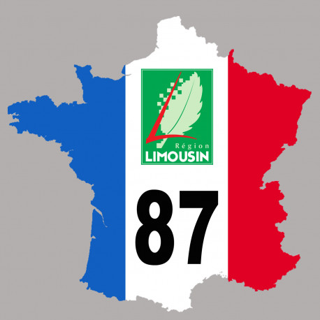 Autocollants : FRANCE 87 Région Limousin