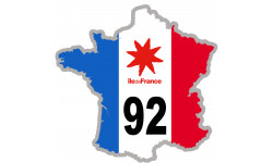 Autocollants : FRANCE 92 Région Ile de France