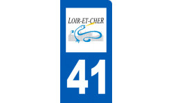 Autocollants : immatriculation 41 du Loir-et-Cher