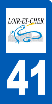 immatriculation motard 41 du Loir-et-Cher - Sticker/autocollant