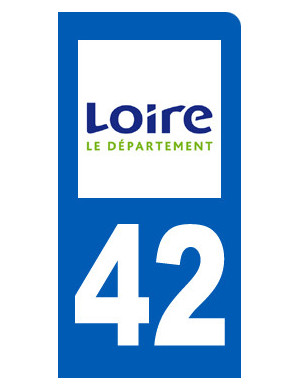 immatriculation 42 la Loire - Sticker/autocollant