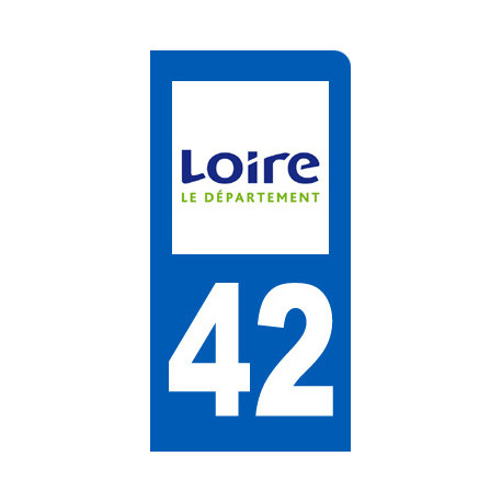 immatriculation 42 la Loire - Sticker/autocollant