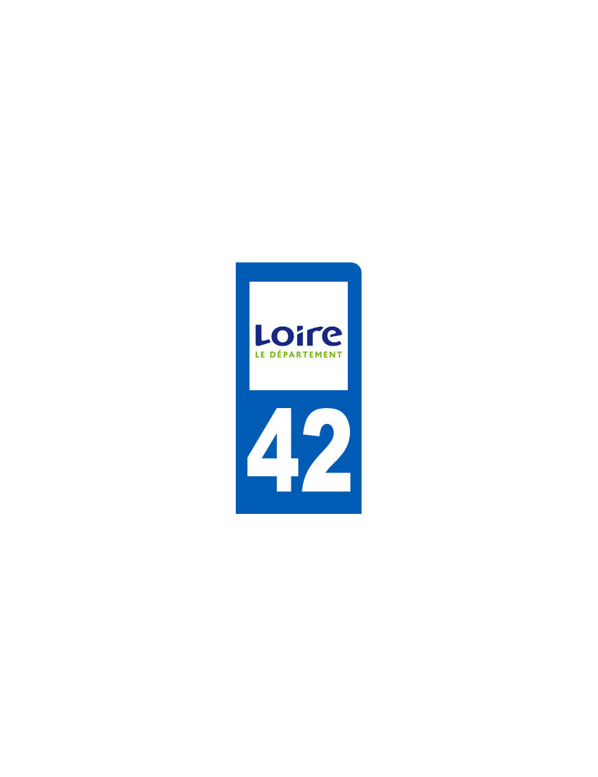 immatriculation 42 la Loire - Sticker/autocollant