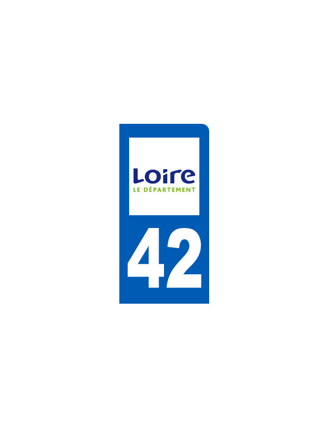 immatriculation 42 la Loire - Sticker/autocollant