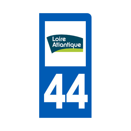 Autocollants : immatriculation 44 de la Loire-Atlantique