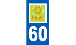 immatriculation motard 60 l'Oise - Sticker/autocollant