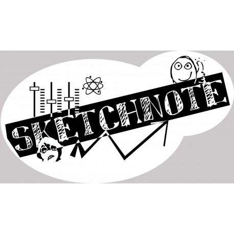 Sticker autocollant sketchnote