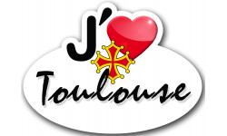 Autocollants :j'aime Toulouse