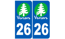 immatriculation Vercors 26 la Drôme - Sticker/autocollant