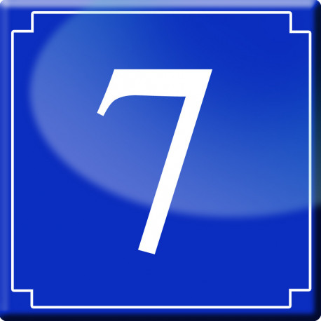 Sticker / autocollant : numéroderue7 - classique
