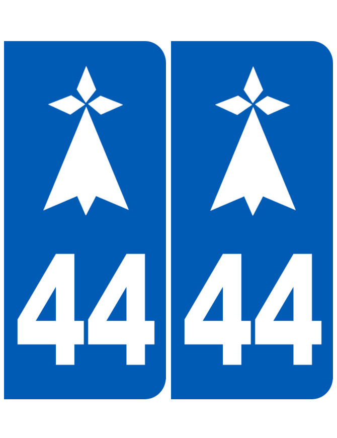 Autocollant Numéro Département 22 (Côtes-d'Armor) Avec Hermine - Sticker Pour Voiture - Neuf