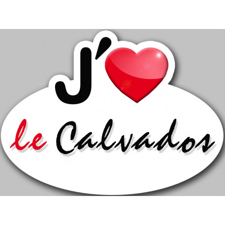 j'aime le Calvados - 15x11cm - Sticker/autocollant