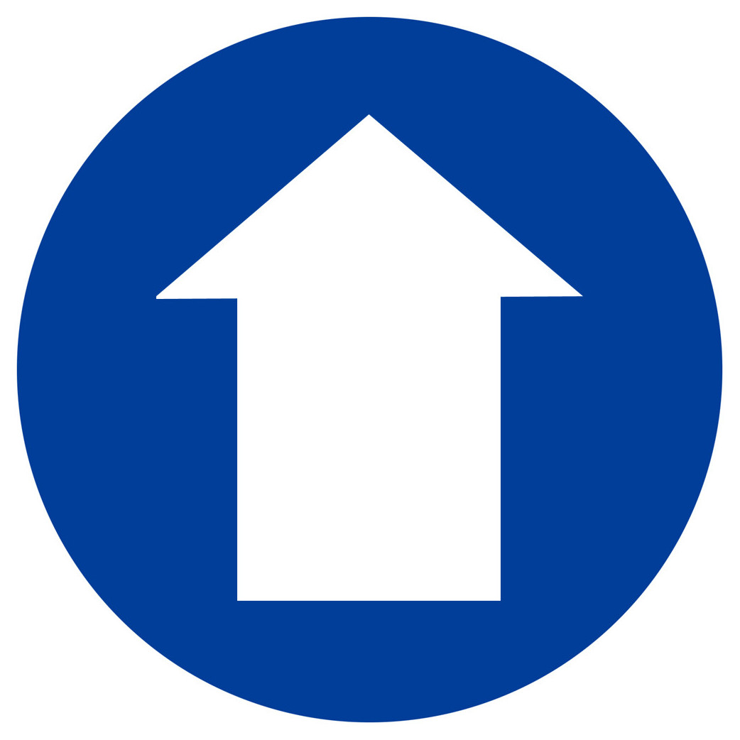 sens de direction - 5cm - Sticker/autocollant