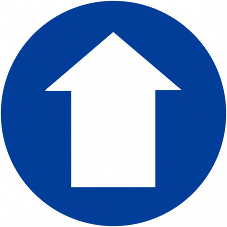 Sens de direction (15cm) - Sticker/autocollant