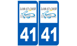 numéro immatriculation 41 (Loir-et-Cher) - Sticker/autocollant