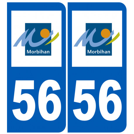 immatriculation 56 (Morbihan) - Sticker/autocollant