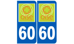 immatriculation 60 (Oise) - Sticker/autocollant