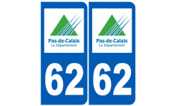 immatriculation 62 (Pas-de-Calais) - Sticker/autocollant