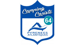 Campingcariste Pyrénées Atlantique 64 - 20x15cm - Sticker/autocollant
