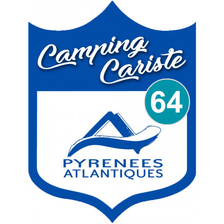 Campingcariste Pyrénées Atlantique 64 - 10x7.5cm - Sticker/autocollant