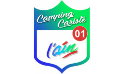 Sticker / autocollant : Camping car l'Ain 01 - 10x7.5cm