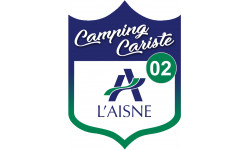 Campingcariste l'Aisne 02 - 10x7.5cm - Sticker/autocollant