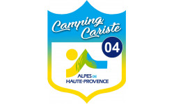 Campingcariste Alpes de Haute-Provence 04 - 10x7.5cm - Sticker/autocollant