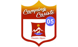 Camping car Hautes-Alpes 05 - 10x7.5cm - Sticker/autocollant