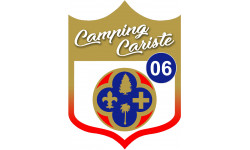 Camping car Hautes-Maritimes 06 - 10x7.5cm - Sticker/autocollant