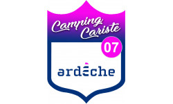 Campingcariste Ardèche 07 - 15x11.2cm - Sticker/autocollant