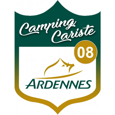 Campingcariste Ardennes 08 - 15x11.2cm - Sticker/autocollant