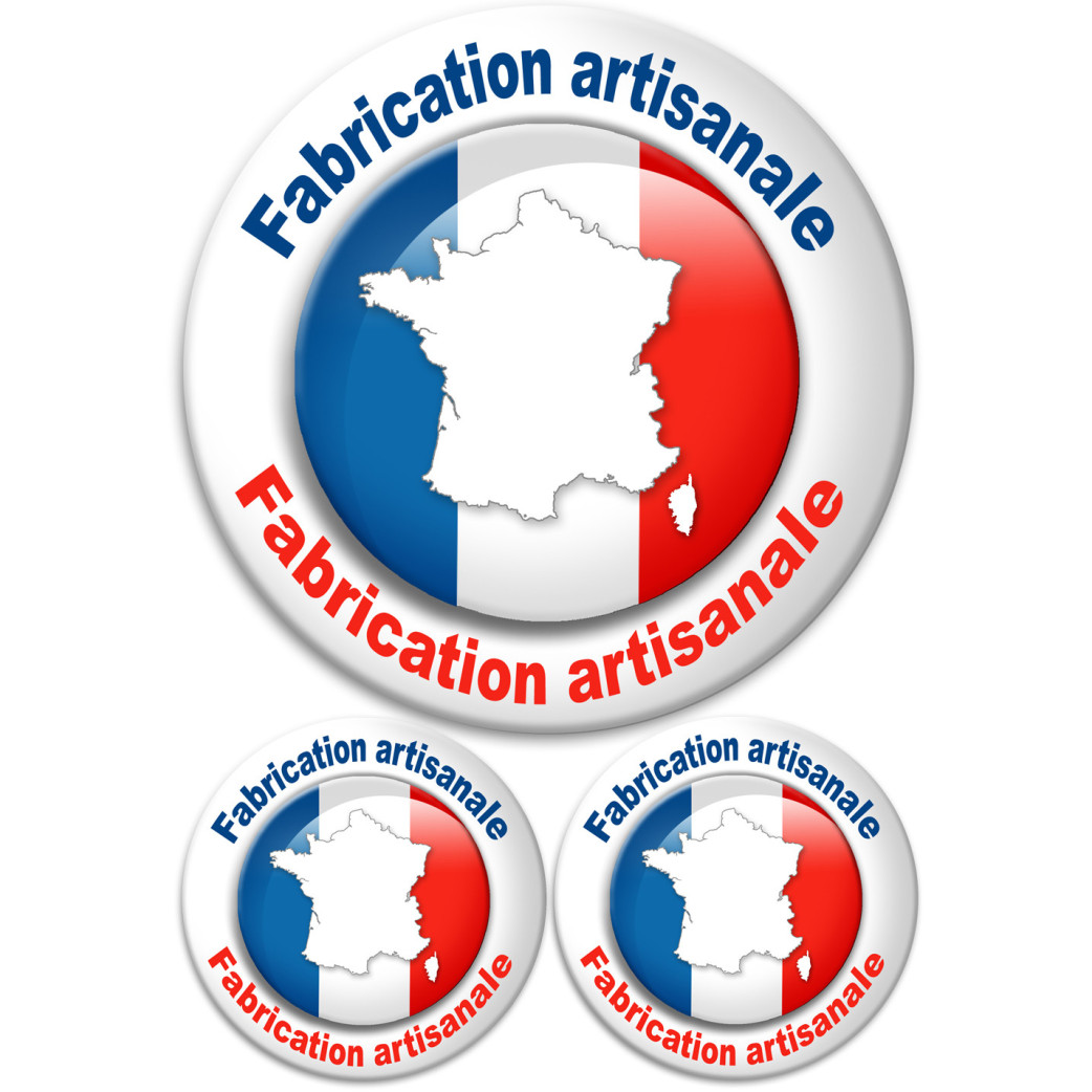 Fabrication artisanale - 1fois 20cm + 2fois 10cm - Sticker/autocollant