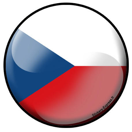 Autocollants : drapeau Tchéquie