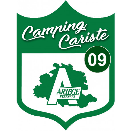 Campingcariste Ariège 09 - 15x11.2cm - Sticker/autocollant