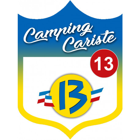 Camping car Rhône 13 - 20x15cm - Sticker/autocollant
