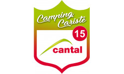 Campingcariste Cantal 15 - 10x7.5cm - Sticker/autocollant