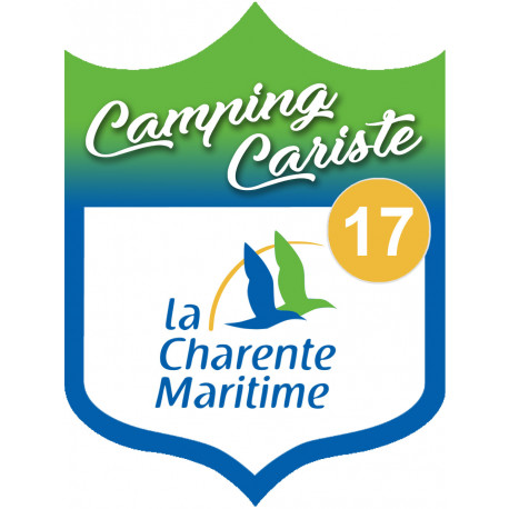 Camping car Charente Maritime 17 - 20x15cm - Sticker/autocollant