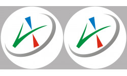 Département de L'Allier 03  - 2 autocollants logo - Sticker/autocollant