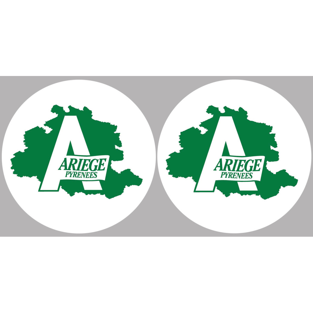 Ariège 09  - 2 logos de 10cm - Sticker/autocollant