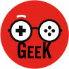 Geek manette de jeu - 20cm - Sticker/autocollant